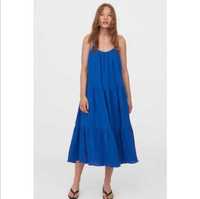 Niebieska sukienka midi H&M