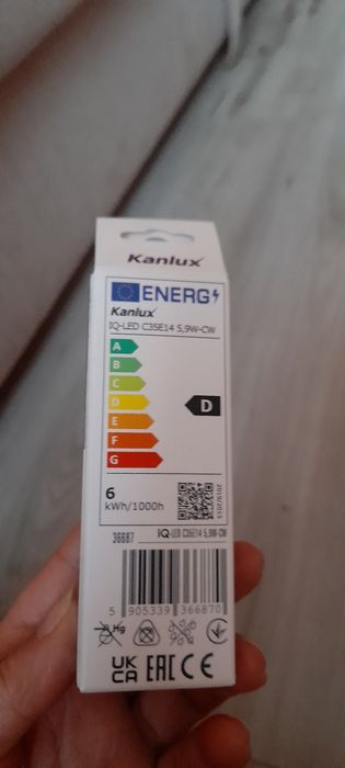 Żarówki E14 W60 sztuk 6