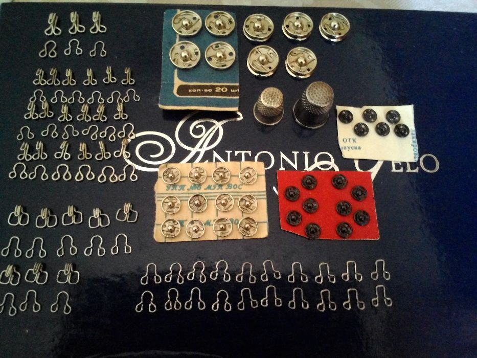 Кнопки и крючки пришивные на одежду