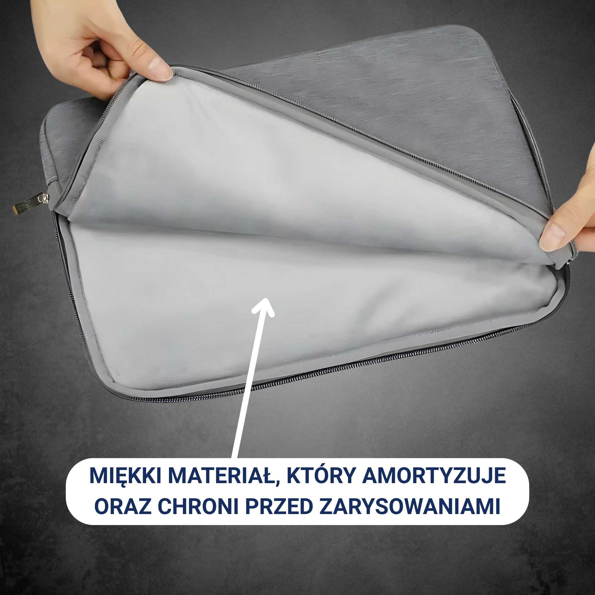 Torba na laptopa nylon laptop bag Macbook AIR PRO 15" czarna