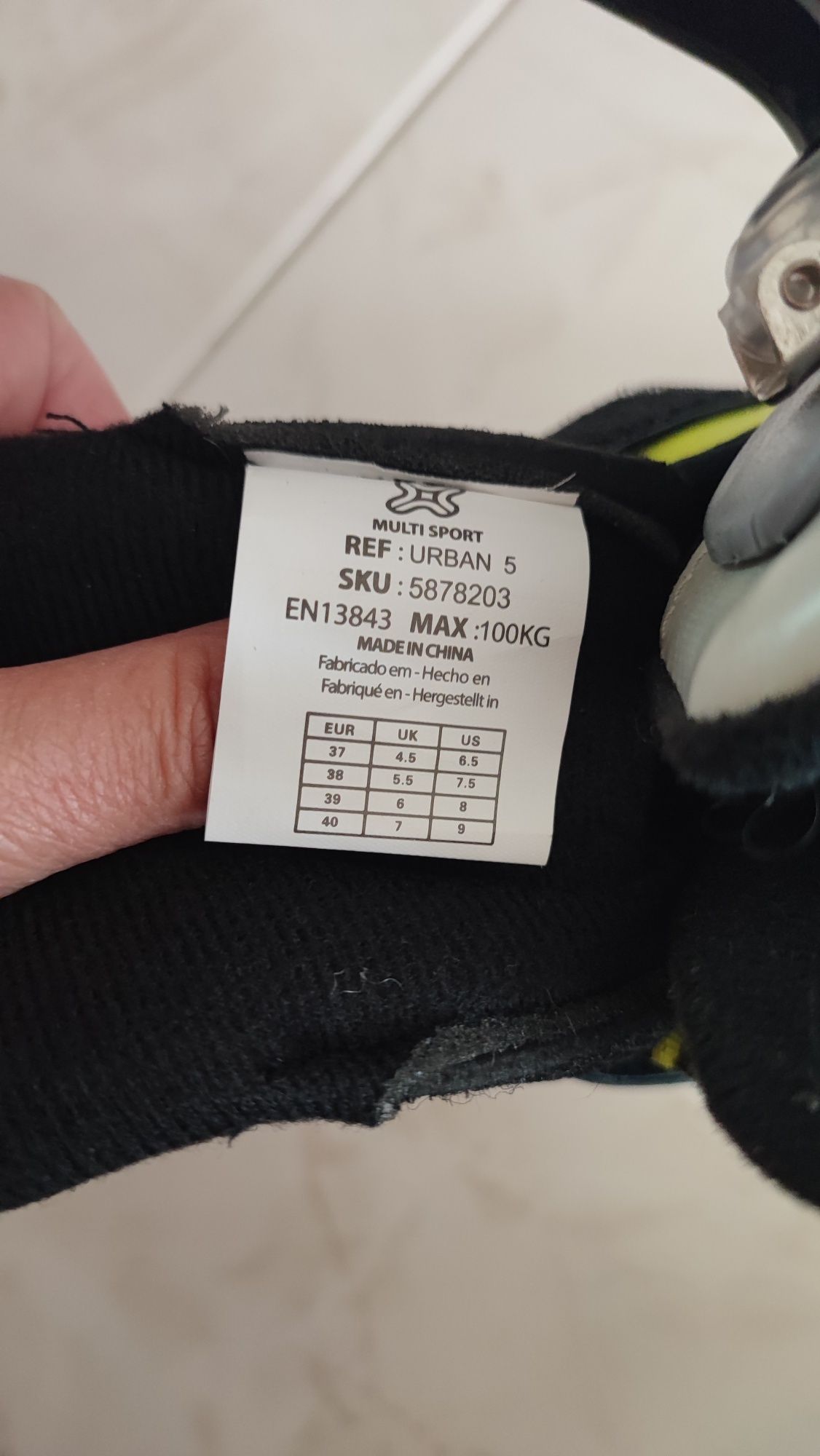Patins  em linha