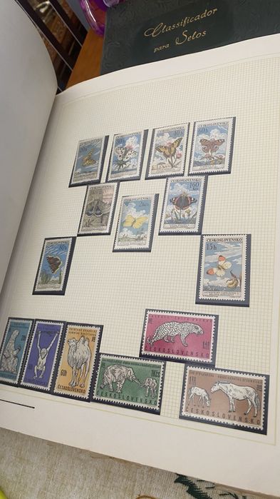 Selos dossier colecao