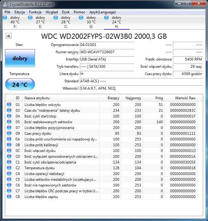 Dysk 2TB WD2002FYPS SATA 3,5"