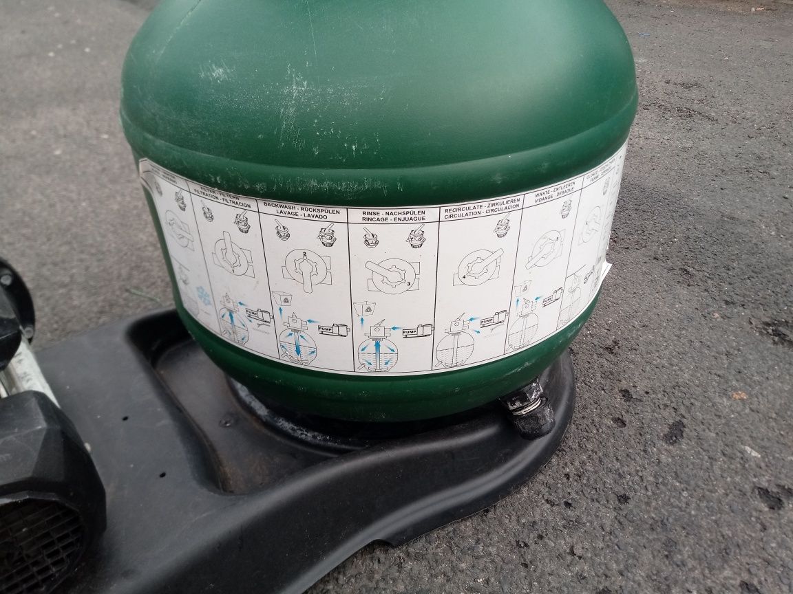 Pompa basenowa z filtrem piaskowym 30kg pompa filtracyjna 7800l/h