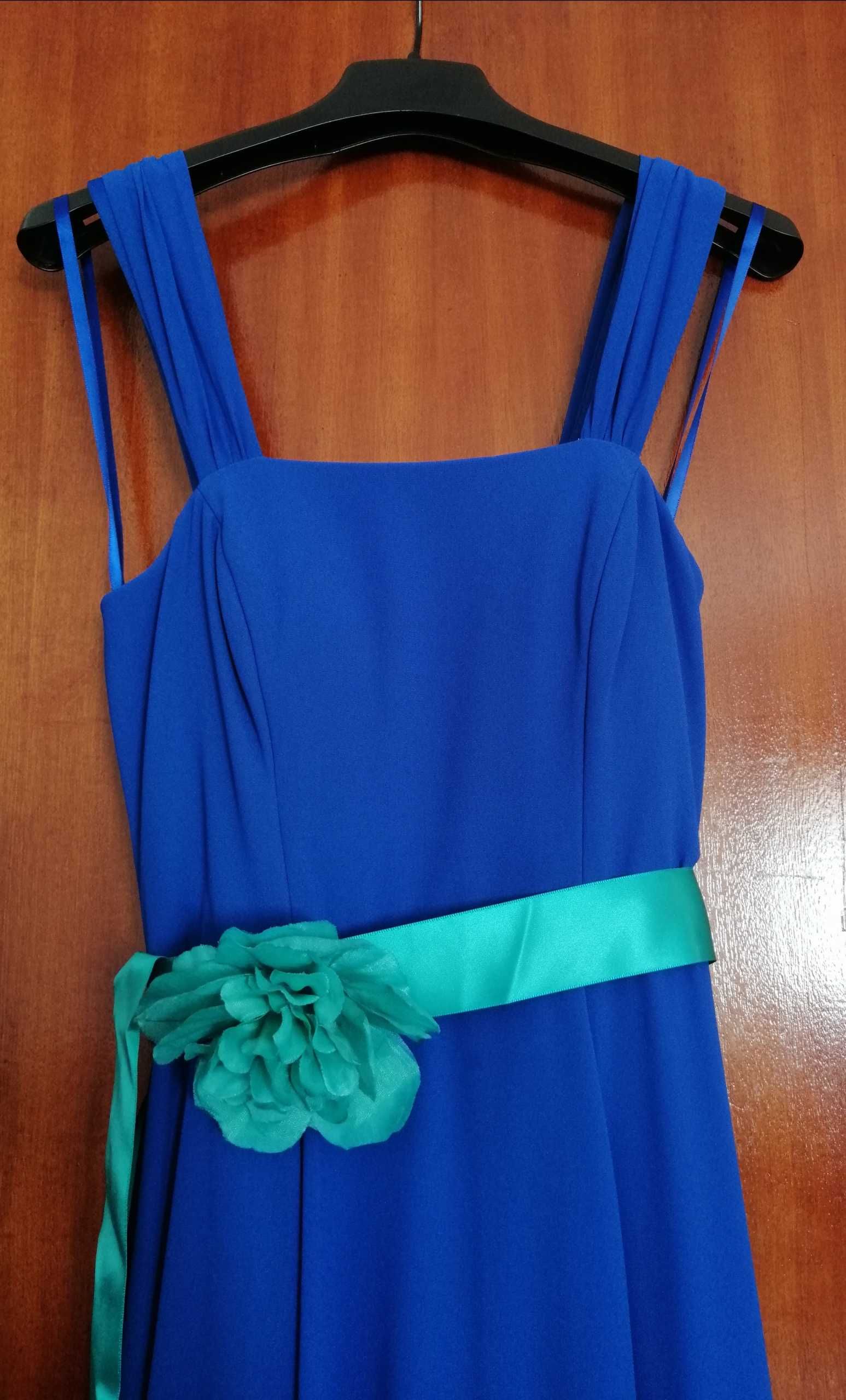 Vestido cerimónia azul | tamanho 34