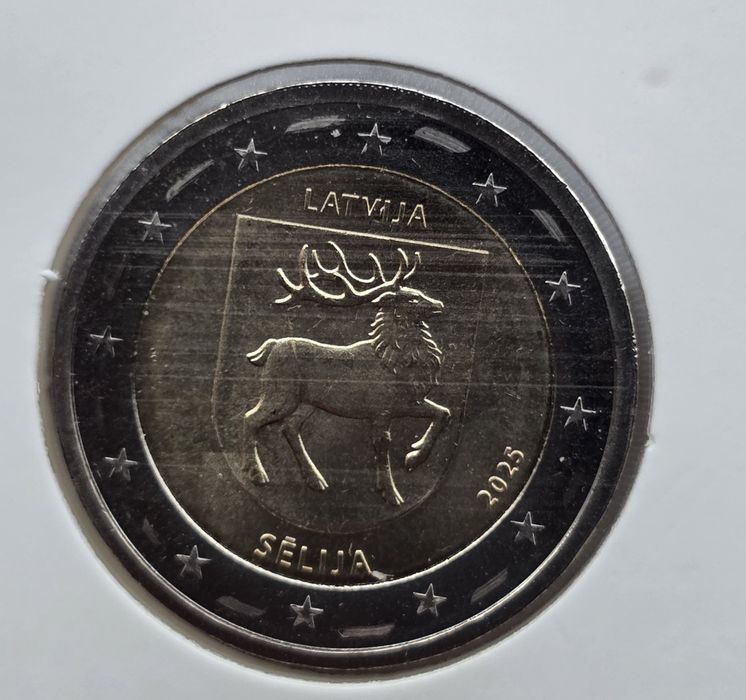 2 eur Letónia 2025 solonia