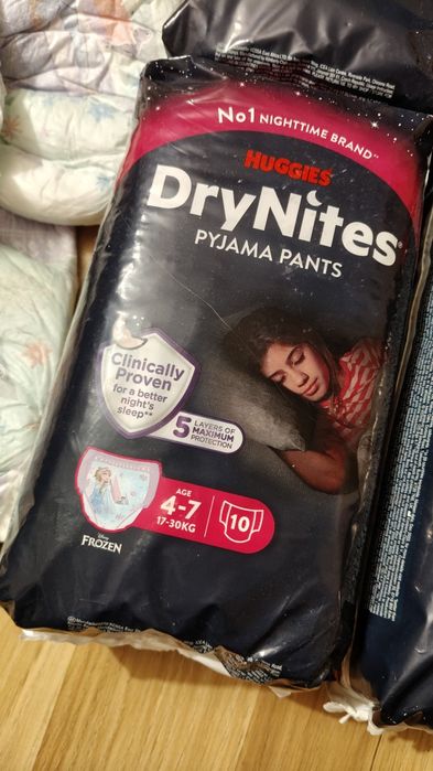 Pampersy huggies drynites pyjama pants 4-7 lat