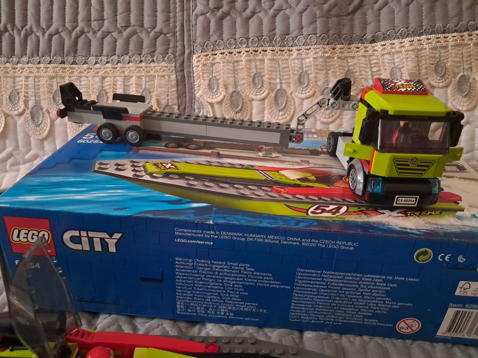 Lego completo camião mais barco