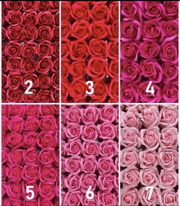 Mydlane kwiaty - całe paczki