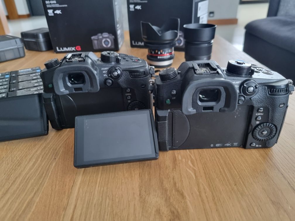 2x GH5 + 2x Viltrox ef-m2 Samyang 12mm, Lumix 25mm 1.7 ZESTAW