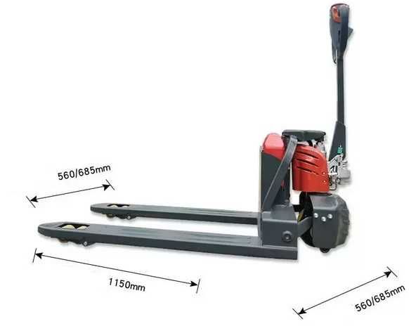 NOWY Wózek Paletowy 115 cm Paleciak ELEKTRYCZNY 1500KG Li-Ion 30aH