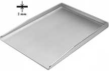 BLACHA PŁYTA NIERDZEWNA GRILLOWA 40x30 ociekowa na grilla inox GR. 2MM