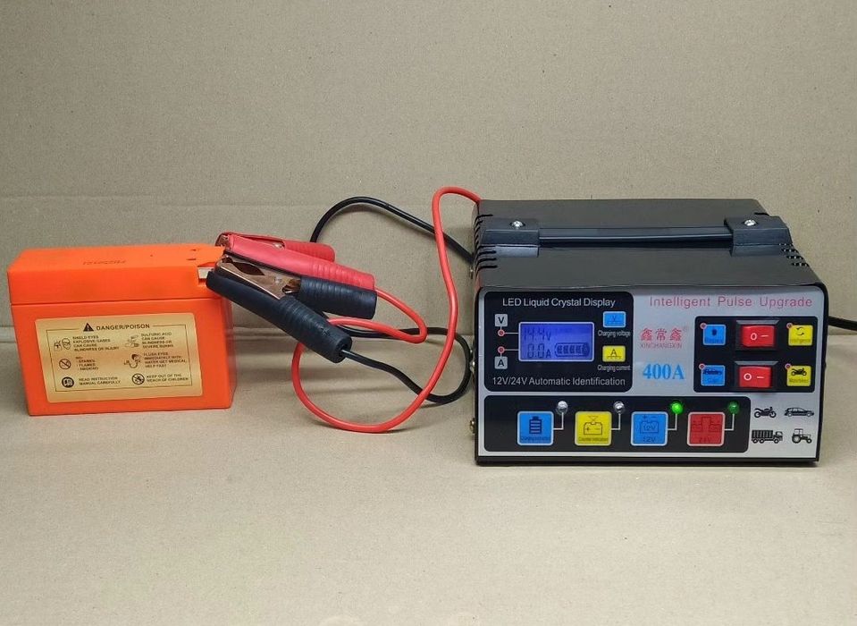 Зарядное устройство АКБ МОТО/АВТО 12/24V 400А (импульсное)