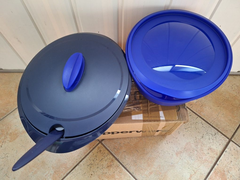TUPPERWARE Księżycowa Zastawa Waza 3,5L + ŁYŻKA