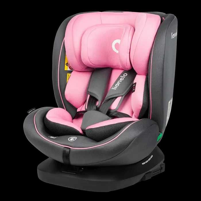 Fotelik Samochodowy Lionelo Bastiaan i-Size Pink Baby 0-36kg Isofix