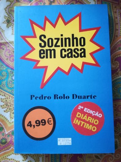 Livro " Sozinho em casa " de Pedro Rolo Duarte