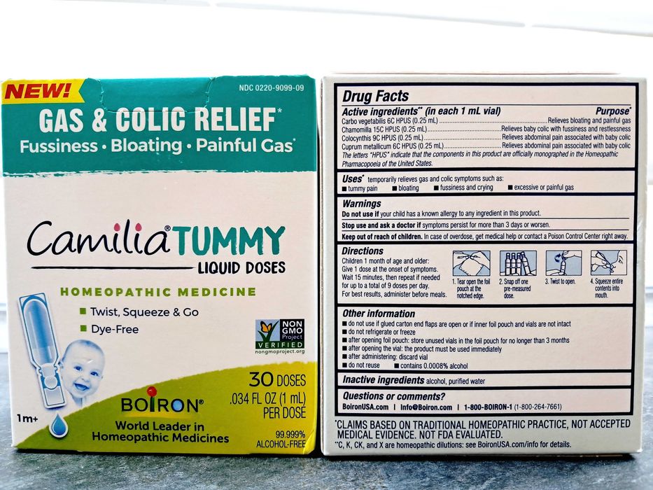 Boiron, Camilia Tummy 1 Month+ (30 доз), от газов, от коликов