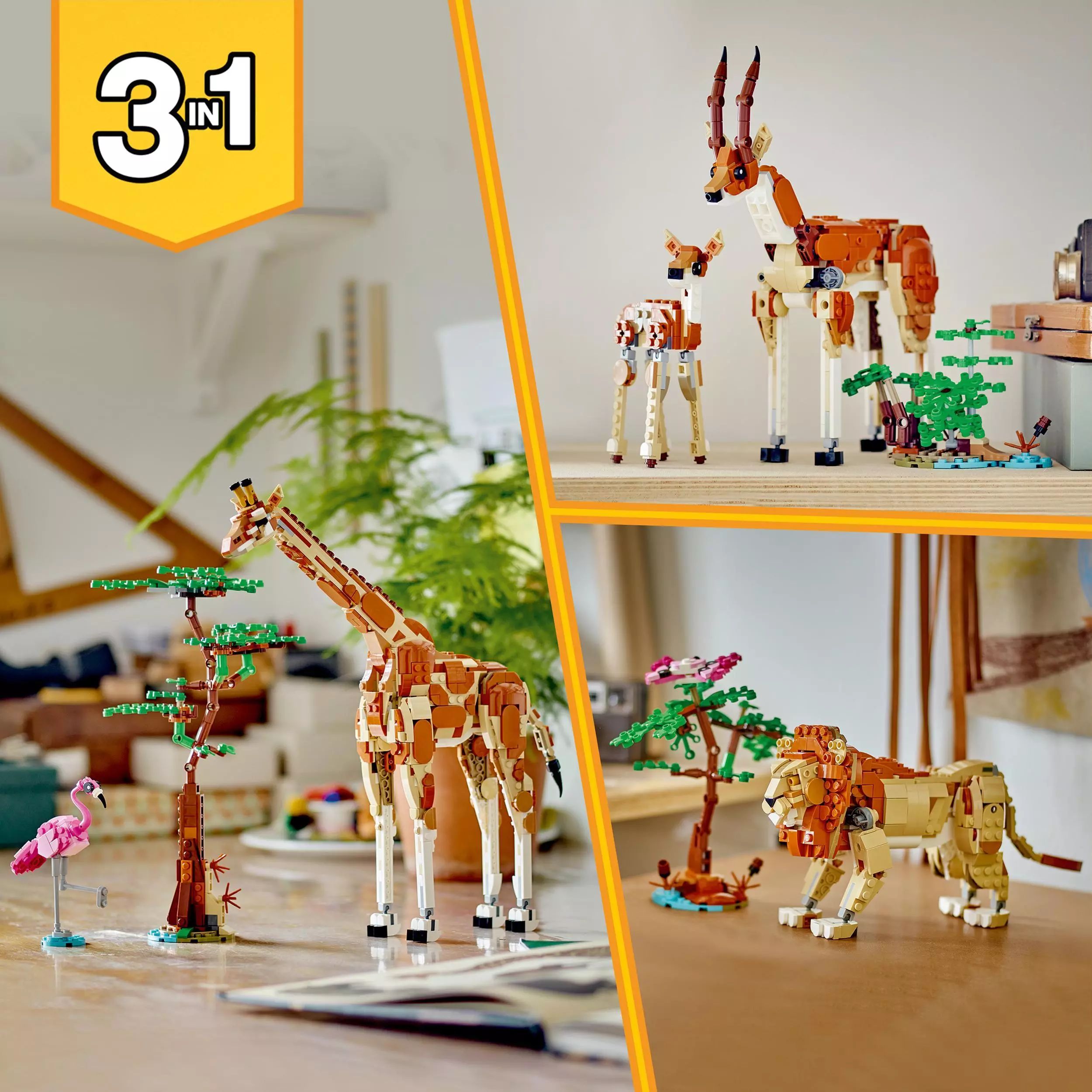 LEGO Creator 3 w 1 Dzikie zwierzęta z safari 31150