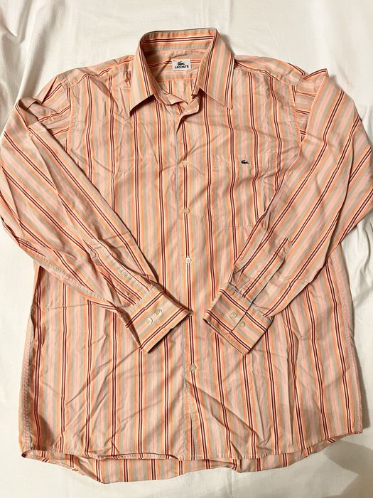 Lacoste koszula w paski vintage