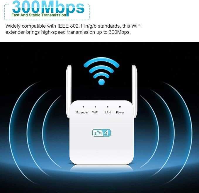 Wzmacniacz WiFi 300 Mbps 2,4 GHz Getue WD-R611U 243