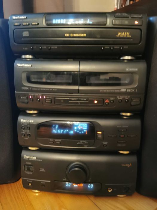 Wieża Technics CH-515 z oryginalnymi kolumnami do GARAŻU LUB ALTANY