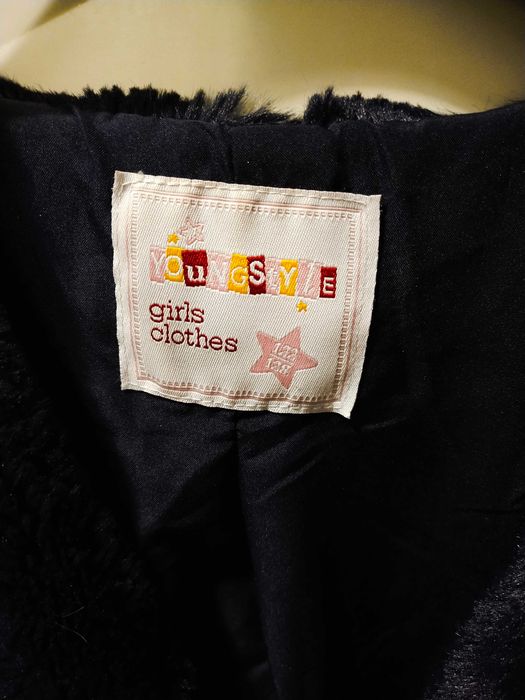 Ciepła kamizelka futrzana dla dziewczynki r.122