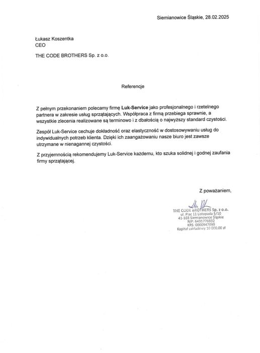 Sprzątanie biur i przestrzeni komercyjnych