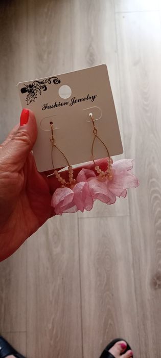 Nowe kolczyki różowe