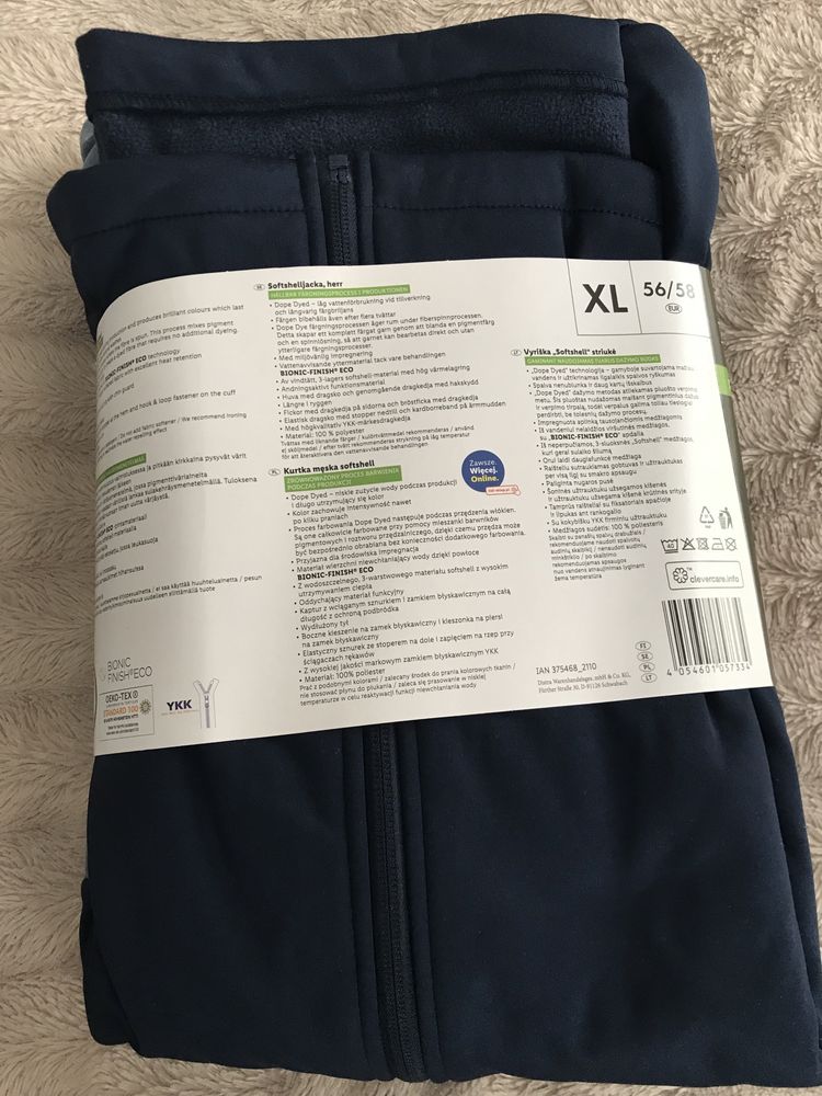 Kurtka softshell męska, oddychająca ROCKTRAIL 56/58, XL