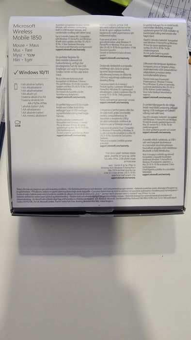 Myszka bezprzewodowa Microsoft Wireless  Mobile 1850
50