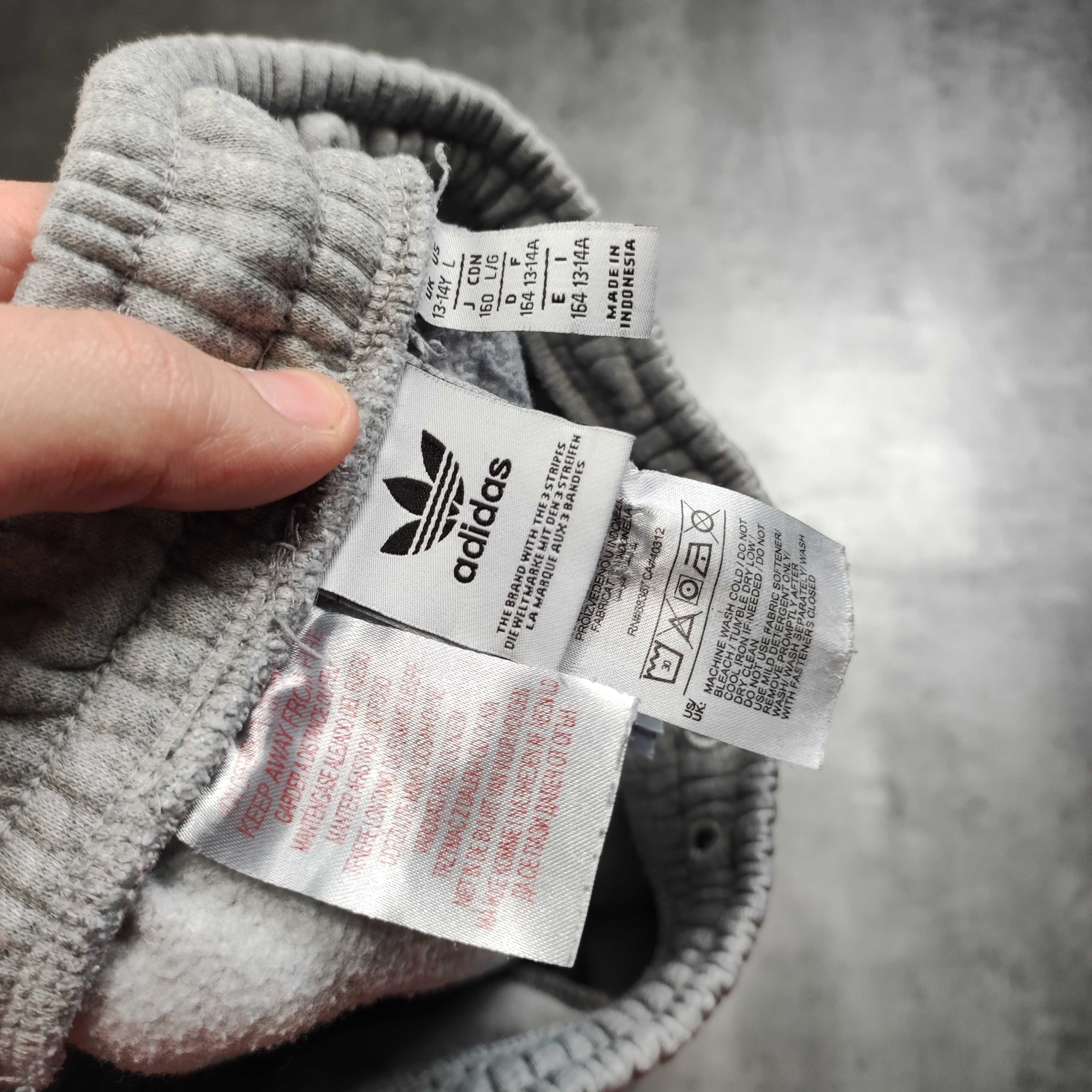MĘSKIE Spodnie Dresy Dresowe Sport Bawełna 3 Paski Logo Adidas Nadruk