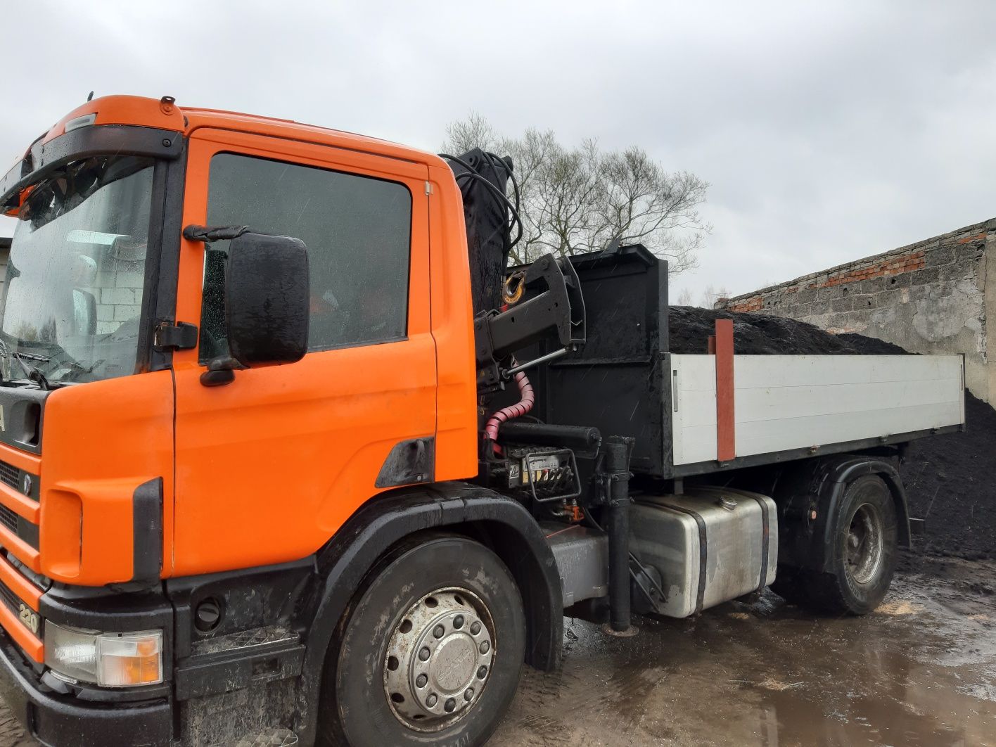 Transport maszyn hds wywrot lyzka zaladowcza