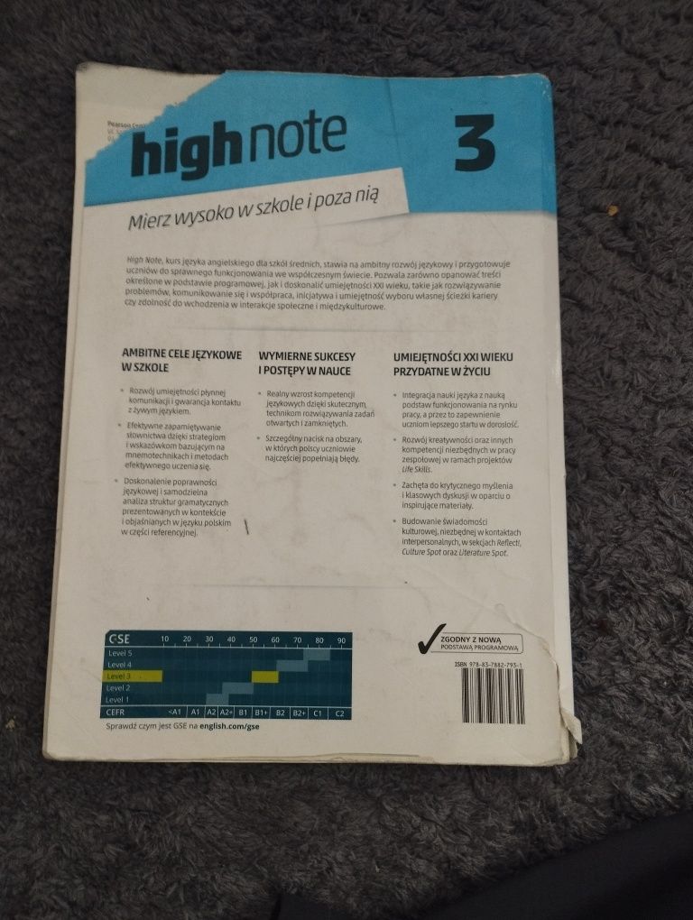 high note 3 poziom B1+/B2