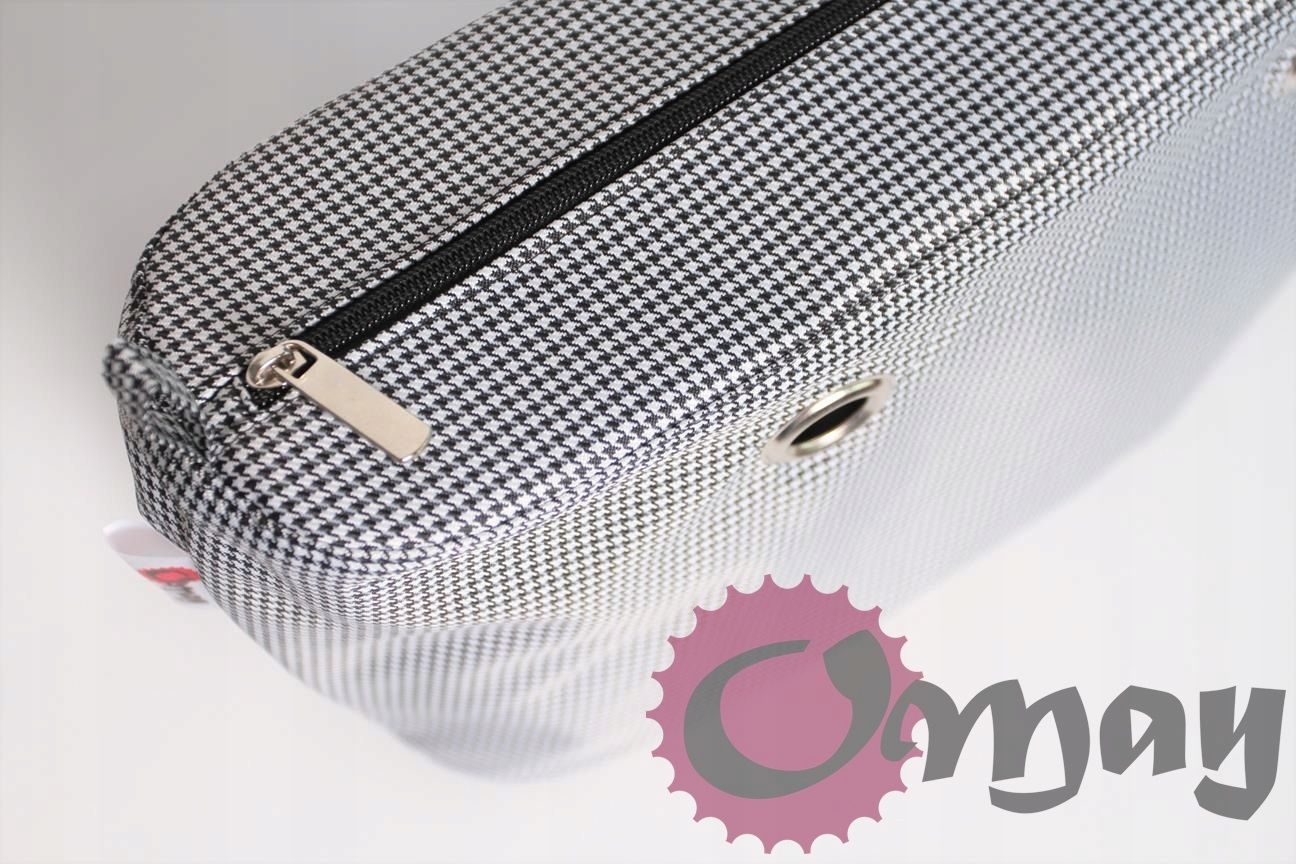 Elegancki organizer OBAG URBAN Pepitka czarno-biała VIP OMAY.PL