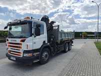 Laweta, hds, wywrotka 25t, kruszywa, platforma 15t + 10t, kontener z w