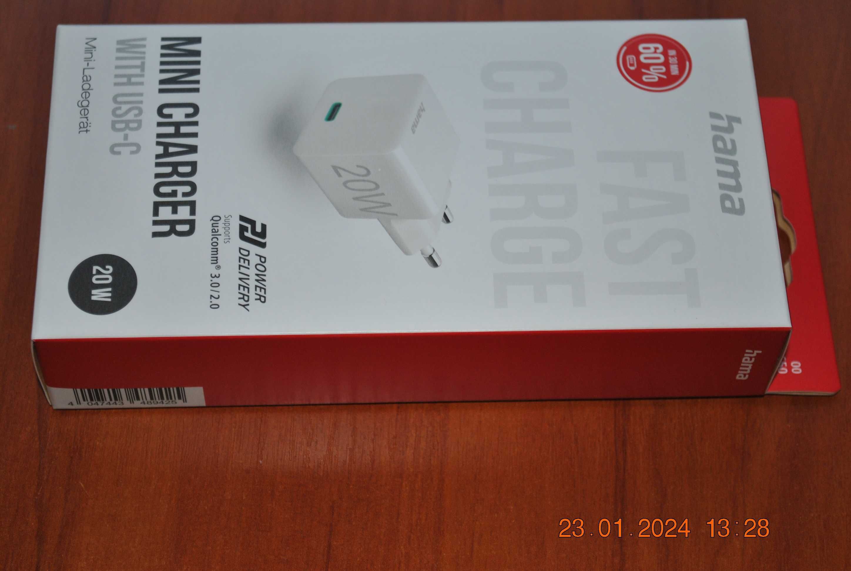 markowa ładowarka telefon ,smartfon hama 20w