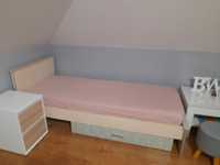 Łóżko dziecięce 80x200  drewniane solidne z szufladą