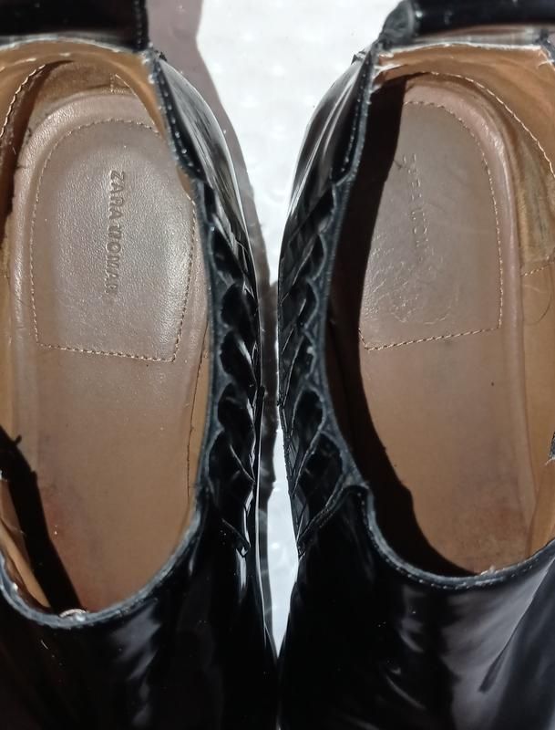 Шикарные фирменные ботинки челси ботильоны 41р Zara натуральная кожа