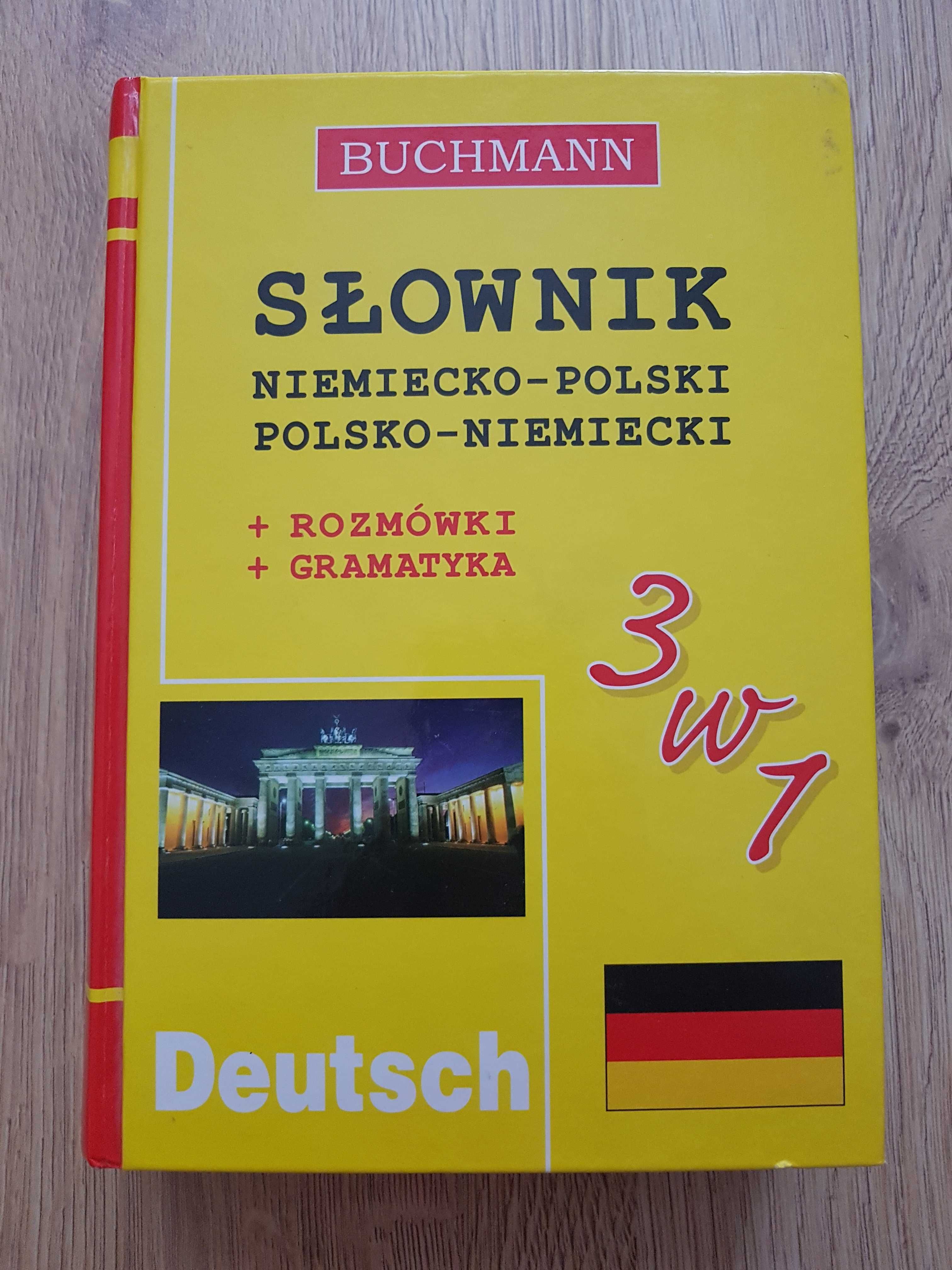 BUCHMANN Słownik polsko-niemiecki rozmówki gramatyka 3w1