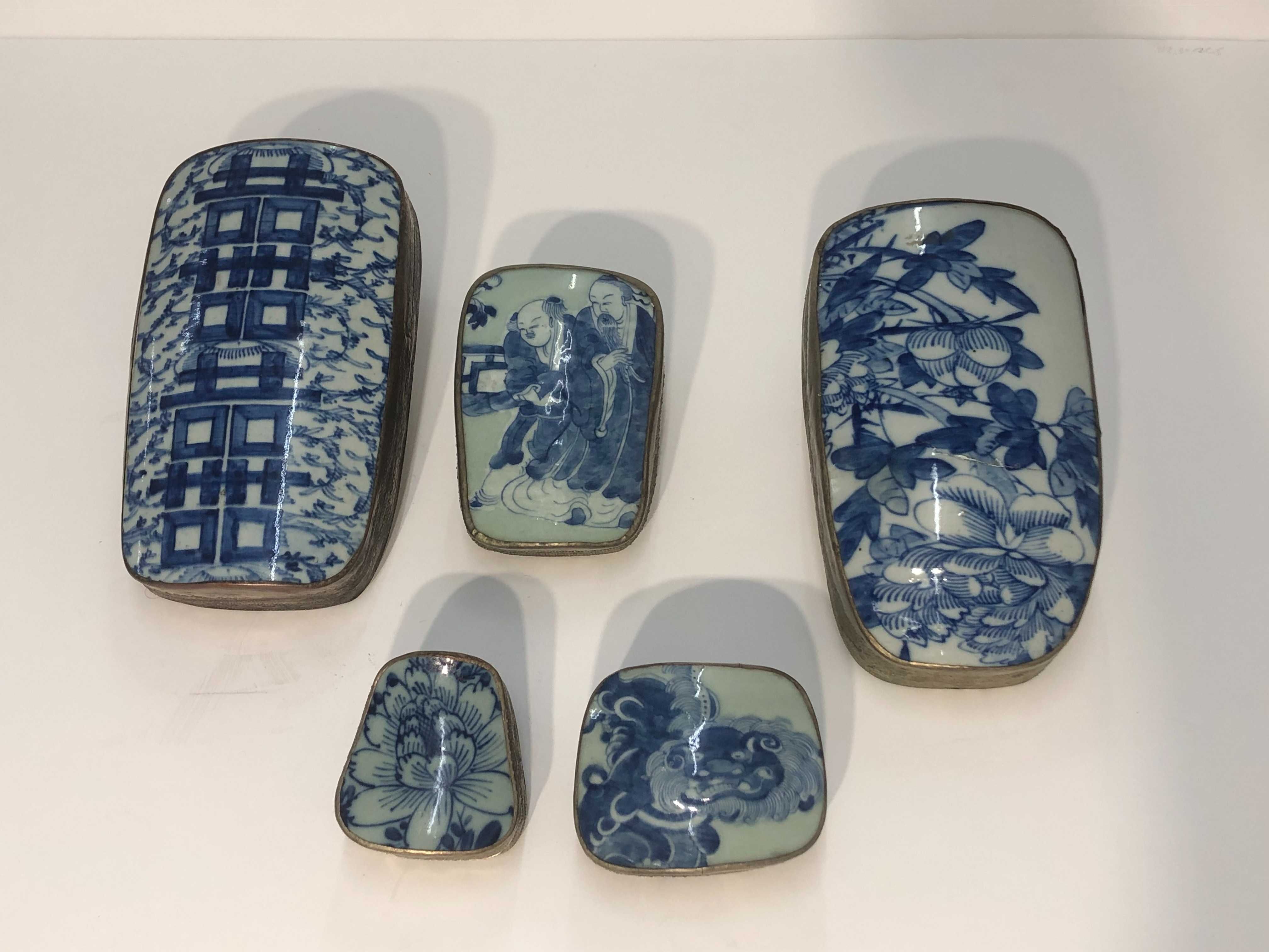Caixas chinesa de porcelana1/Lote de loiça chinesa