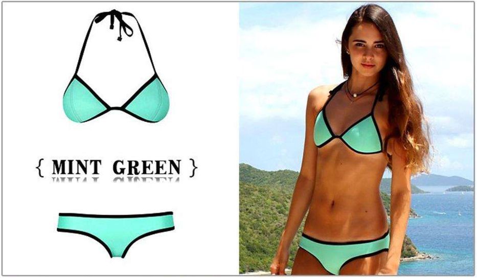 Bikini Laranja/Preto ou Menta/Preto [NOVOS]