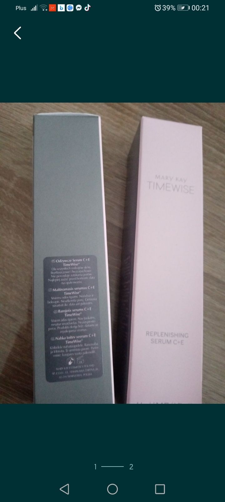 Odżywcze serum do twarzy z witaminą C i E Time Wise Mary Kay