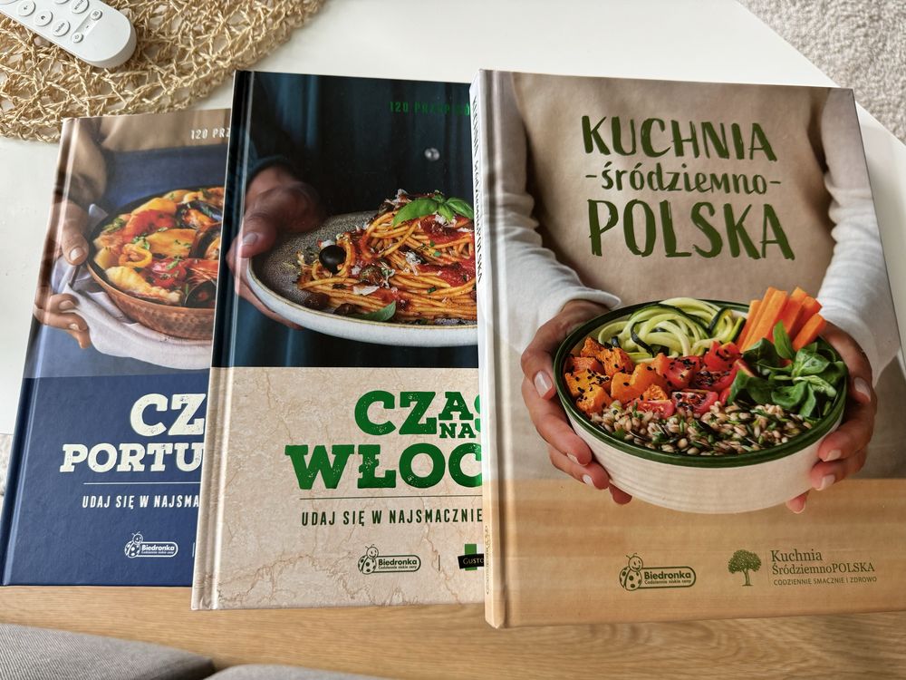 3 x ksiażka „Czas na Portugalię” „Czas na Włochy” „Kuchnia Polska”