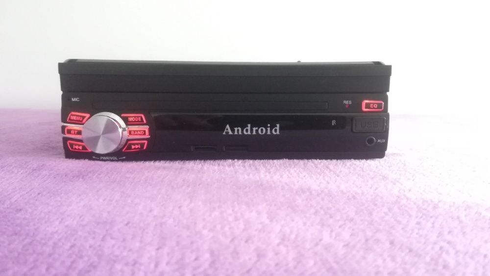 Rádio 1DIN - 7" touch - sistema ANDROID