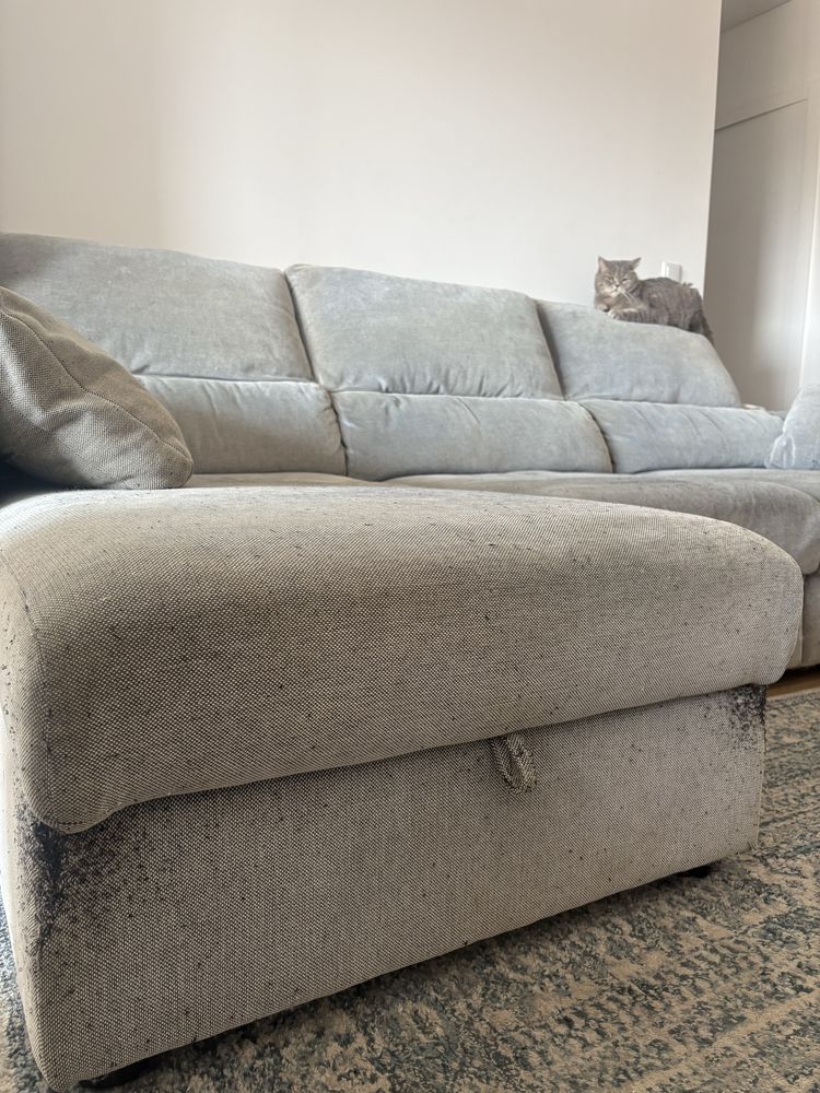 Sofá cama com chaise longue