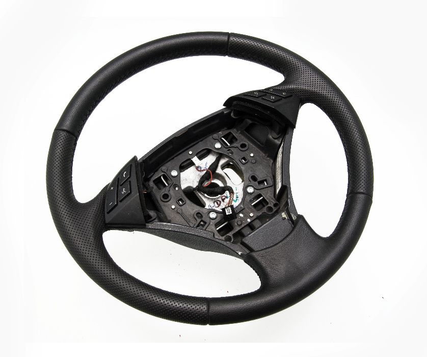 Kierownica BMW 5 E60 E61 OBSZYTA NOWĄ SKÓRĄ - PFIcarStyling