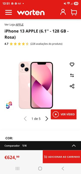 Iphone 13 128gb IMPECÁVEL