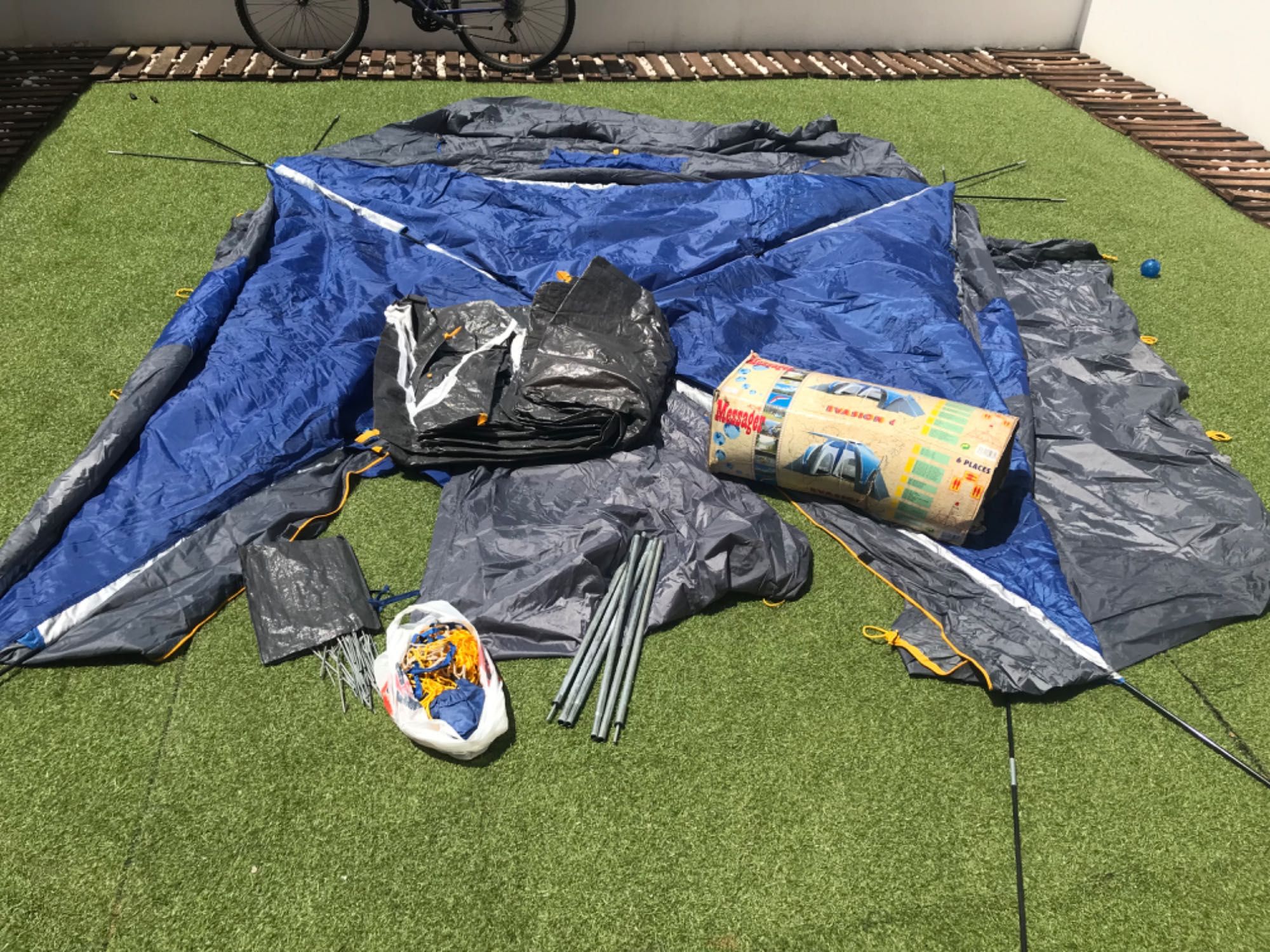 Tenda de campismo para 6 pessoas