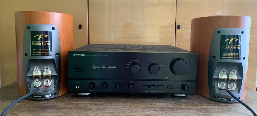 Pioneer A-717 MK2 hi end paradigm studio 10