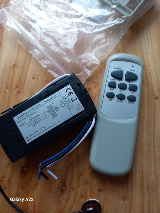 Pilot zdalnego sterowania do wetylatora